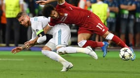 Sergio Ramos (Real Madrid) et Mohamed Salah (Liverpool)