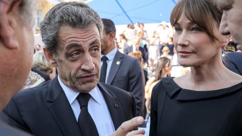 Nicolas Sarkozy et Carla Bruni. 