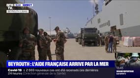 Liban: les images du porte-hélicoptères français "Tonnerre" à Beyrouth