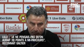 Lille : "Je ne pensais pas qu’on aurait 39 points à mi-parcours", reconnaît Galtier