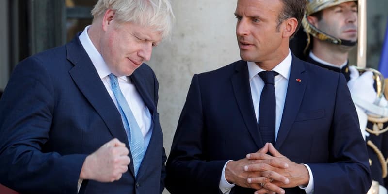 Boris Johnson et Emmanuel Macron, le 22 août 2019