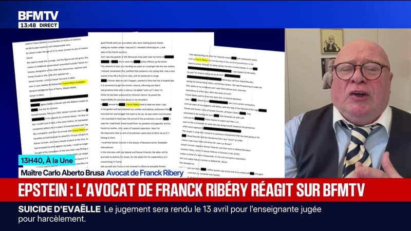 Franck Ribéry cité six fois dans les fichiers Epstein: son avocat parle "d'une opération montée préalablement"