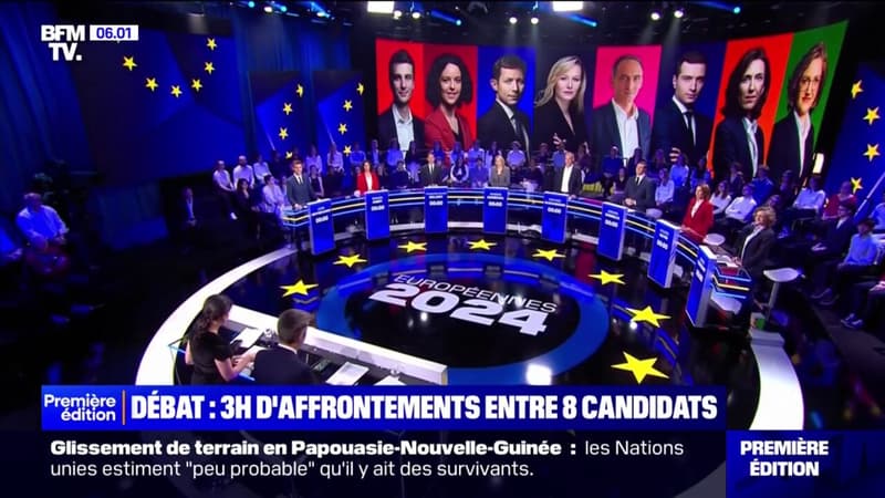 Débat BFMTV pour les européennes: ce qu'il faut retenir des trois heures d'affrontements entre les huit principales têtes de liste