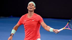 Rafael Nadal en janvier 2024