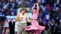 Jean Dujardin et la danseuse étoile Alice Renavand lors de la cérémonie d'ouverture