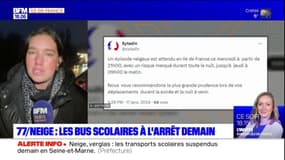Neige en Ile-de-France: des restrictions de circulation mises en place, les bus scolaires à l'arrêt jeudi en Seine-et-Marne