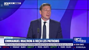 Emmanuel Macron a reçu les patrons: "les journalistes nous ont posé la question, 'vous n'avez pas l'impression que vous avez fait une réunion de riches'"