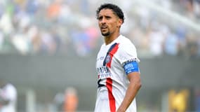 Marquinhos face à Chelsea lors du Mondial des clubs, le 13 juillet 2025.
