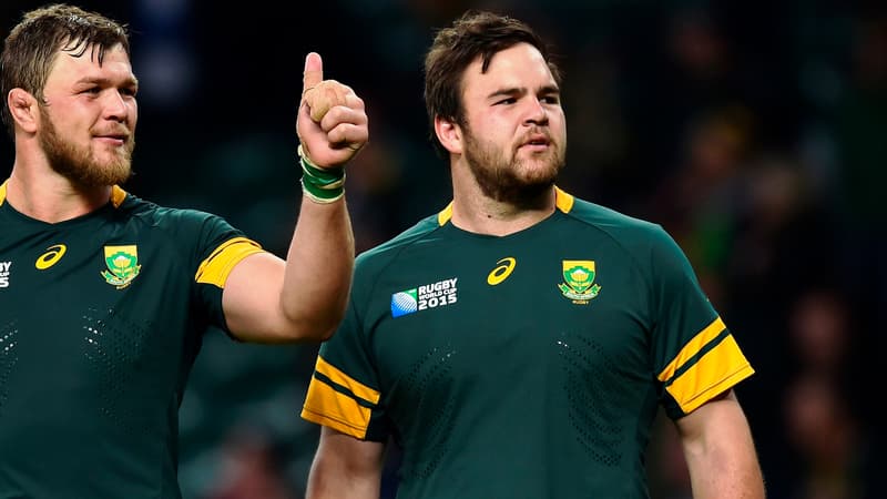 Duane Vermeulen (à gauche) , qui a déjà signé à Toulon, et Frans Malherbe