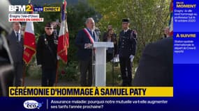 Samuel Paty: le maire d'Éragny rend hommage au professeur assassiné il y a quatre ans