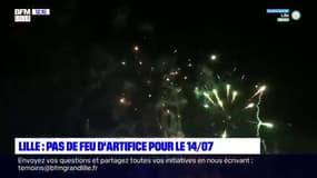Lille: pas de feu d'artifice pour le 14 juillet