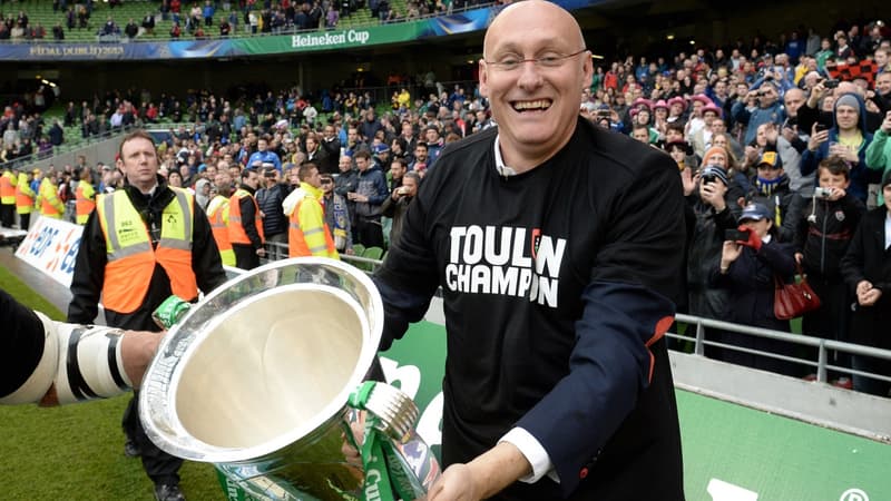 Bernard Laporte lors de la victoire du RCT en finale de la H Cup 2013