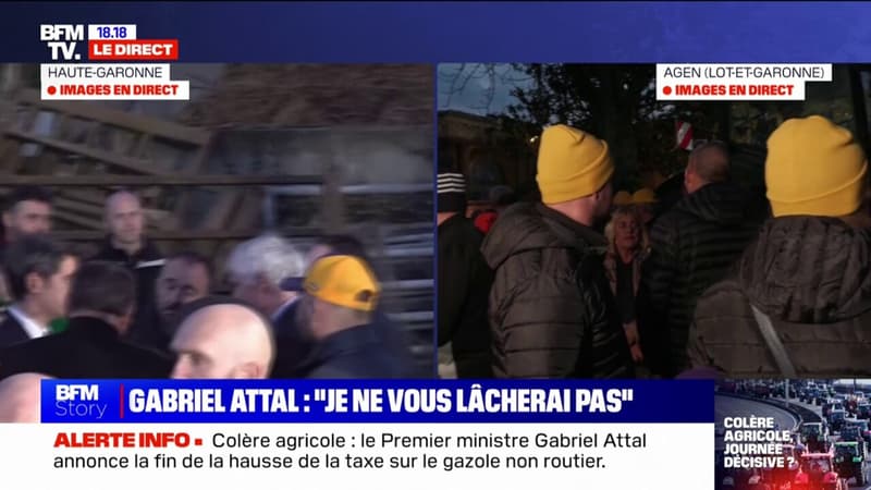 Agen: les réactions des agriculteurs après les annonces de Gabriel Attal