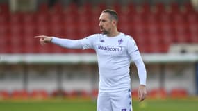Franck Ribéry sous le maillot de la Fiorentina en janvier 2021
