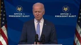 Joe Biden lors d'un discours ce mercredi soir.