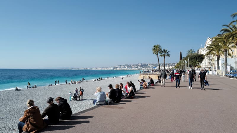 La promenade des anglais à Nice le dimanche 21 février 2021 (image d'illustration).