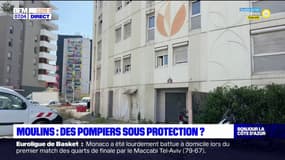 Nice: les sapeurs-pompiers sous protection aux Moulins?