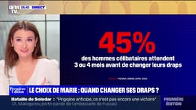 Le choix de Marie - Une étude révèle que 45% des hommes célibataires changent leurs draps tous les 3 à 4 mois