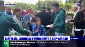 Hautes-Alpes: l'équipe de France de biathlon s'entraine à Gap-Bayard