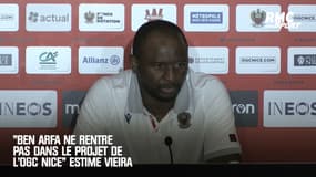 « Ben Arfa ne rentre pas dans le projet de l’OGC Nice » estime Vieira 
