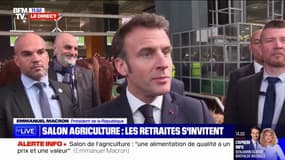 "L'alimentation elle doit avoir un prix parce qu'elle a une valeur et il y a un travail derrière" déclare Emmanuel Macron