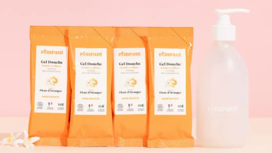 Les gels douche de Pimpant sont notés entre 93/100 et 100/100 sur Yuka.