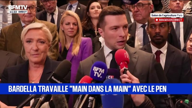 Présidentielle: "Je me prépare à devenir chef du gouvernement et Marine Le Pen se prépare à devenir présidente de la République", affirme Jordan Bardella