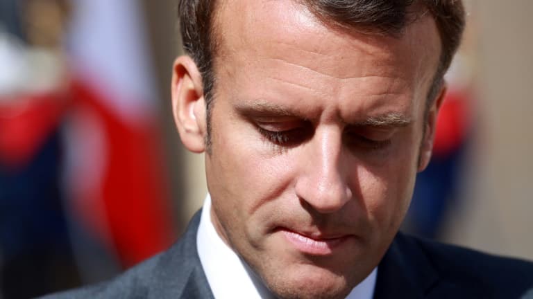 Emmanuel Macron à l'Elysée, le 23 juillet 2020 à Paris