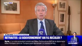 Retraites: "Le projet d'Emmanuel Macron est un projet incroyablement ambitieux", déclare Alain Minc