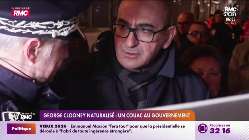 George Clooney naturalisé : un couac au gouvernement