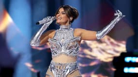 Nelly Furtado sur la scène des Juno Awards, remise de prix musicaux canadienne, le 24 mars 2024
