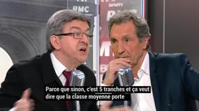 Jean-Luc Mélenchon passe son entretien d’embauche chez Jean-Jacques Bourdin