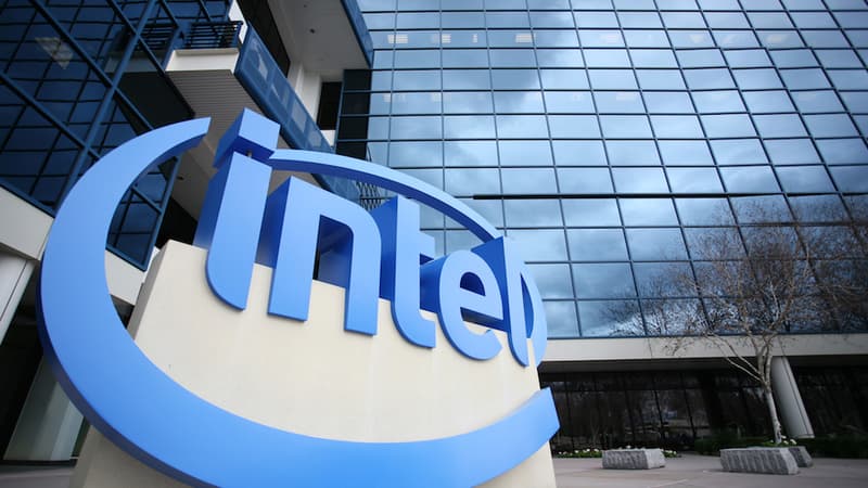 Le logo d'Intel.