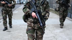 Des militaires de l'opération "Sentinelle".