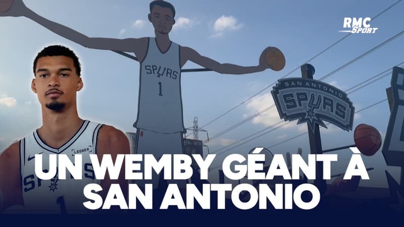 NBA : "J'ai eu la chance de rencontrÃ© Wemby", un fan des Spurs a construit un Wembanyama de......