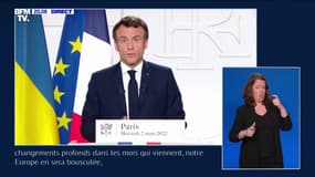 Emmanuel Macron sur les réfugiés ukrainiens: "La France prendra sa part"