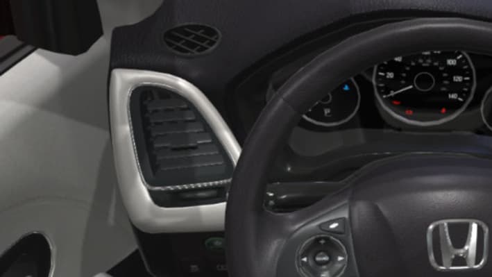 A l'intérieur du véhicule, on peut obtenir des explications en fixant du regard ou en pointant avec sa main différents éléments. A l'intérieur du véhicule, on peut obtenir des explications en fixant du regard ou en pointant avec sa main différents éléments.