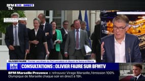 Pour Olivier Faure, Lucie Castets "marque des points tous les jours et parle aux Français"