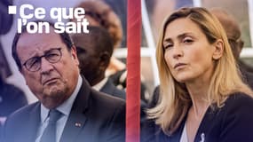 L'ancien président François Hollande et son épouse, l'actrice française Julie Gayet, photographiés le 28 septembre 2022 à l'hôpital Panzi de Bukavu.