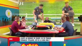 XV de France : "Ntamack est prêt" pour être titulaire estime Moscato