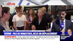 Élisabeth Borne aux Mureaux pour son premier déplacement 