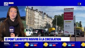 Lyon: le pont Lafayette rouvre à la circulation, plus de place pour les cyclistes