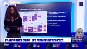 Ile-de-France: le calendrier des fermetures dans les transports en 2023