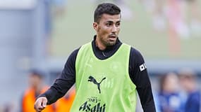 Rodri à l'entraînement avec Manchester City, le 5 août 2025.