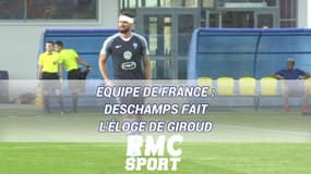 Équipe de France : Deschamps fait l'éloge de Giroud, remplaçant contre l'Australie