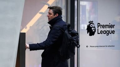 Richard Masters, le directeur général de la Premier League, en chemin vers une réunion de crise