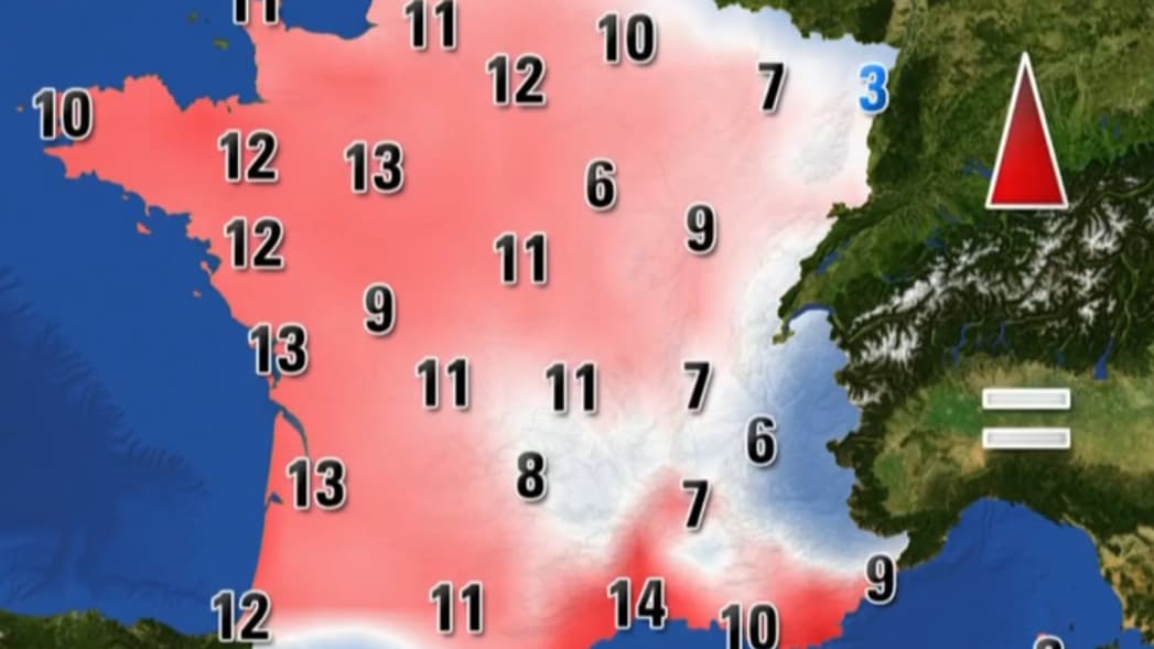 Les températures de ce lundi matin 