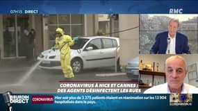 Désinfecter les rues à l’eau de javel diluée? "Ça n’a aucun intérêt et il y aura des effets secondaires sur la santé", affirme un infectiologue sur RMC