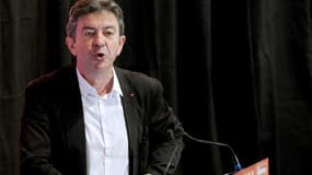 Jean-Luc Mélenchon le 22 août 2014 à l'université d'été du Front de gauche.