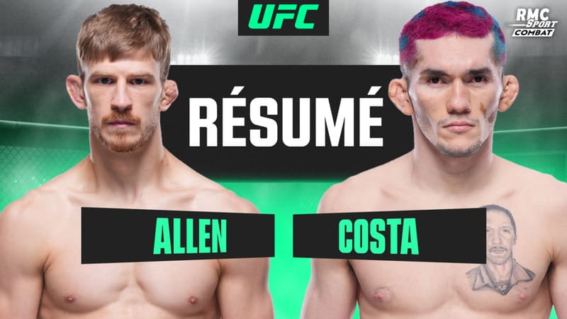 Résumé UFC Vegas 117 : Une guerre en CINQ rounds entre Arnold Allen et Melquizael Costa